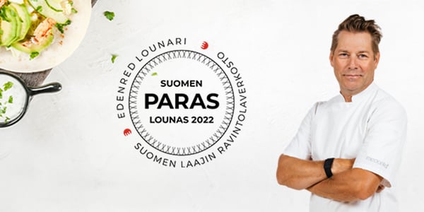 Harri Syrjänen on Suomen Paras Lounas 2022 -kilpailun suojelija