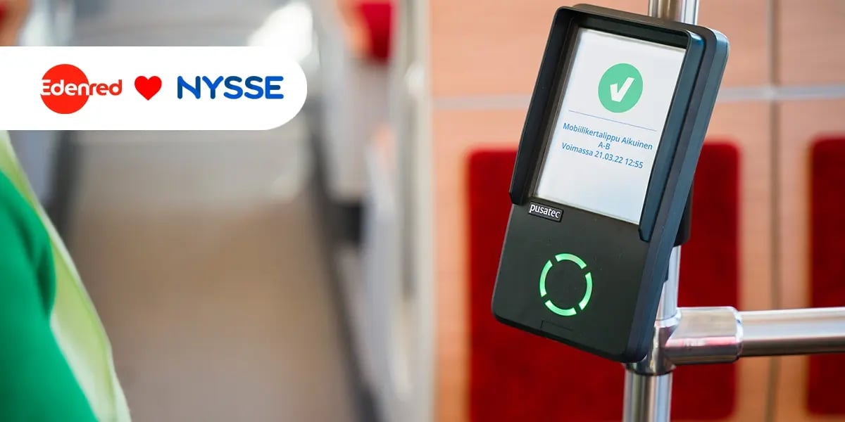 Edenred Työmatkaedulla liput Nysse Mobiilista!