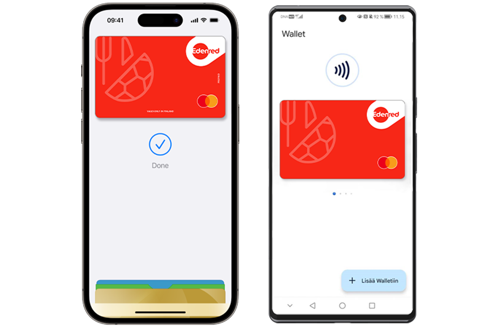 Edenred toimii Apple Paylla ja Google Paylla