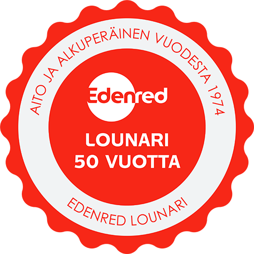  Red Edenred Lounari 50 years logo