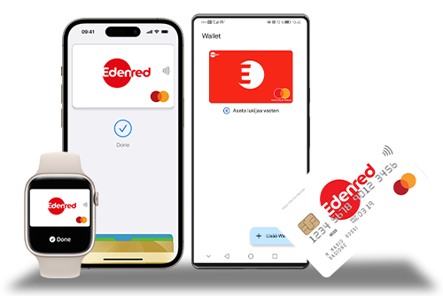  Edenred's different payment methods Apple Pay, Google Pay and bank card